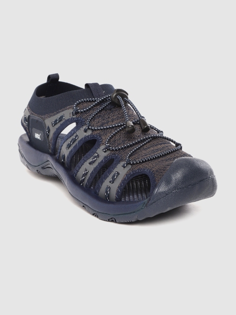 

HRX by Hrithik Roshan Men Grey & Navy Skinfit Outdoor Sandals