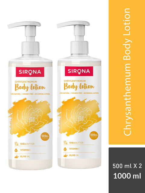 

Sirona Unisex Set Of 2 Chrysanthemum Body Lotion, White