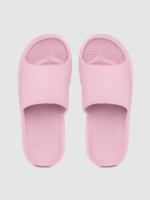 

Kook N Keech Women Pink Striped Sliders