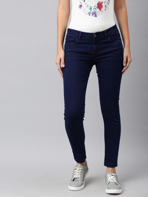 

Provogue Women Blue Skinny Fit Mid-Rise Clean Look Jeans