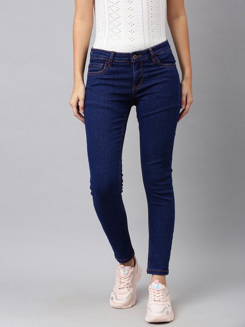 

Provogue Women Blue Skinny Fit Mid-Rise Clean Look Stretchable Jeans