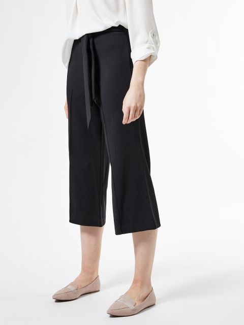 

DOROTHY PERKINS Women Black Regular Fit Solid Culottes