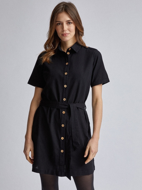 

DOROTHY PERKINS Women Black Solid Shirt Dress