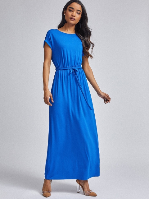 

DOROTHY PERKINS Women Blue Petite Solid Maxi Dress