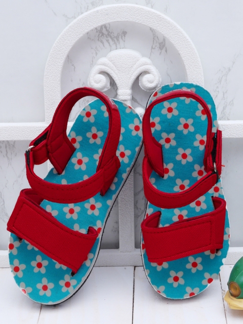

DChica Girls Blue & Red Comfort Sandals