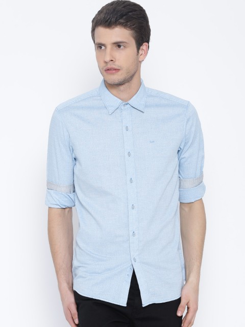 

Lee Blue Slim Fit Casual Shirt