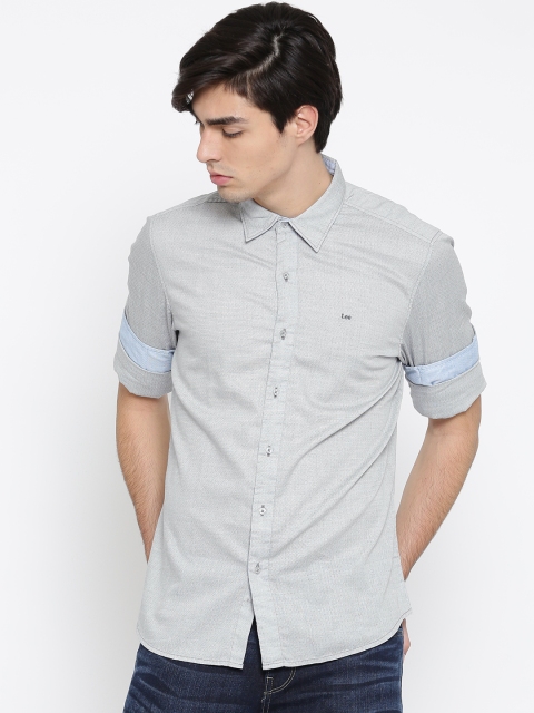 

Lee Grey Slim Fit Casual Shirt