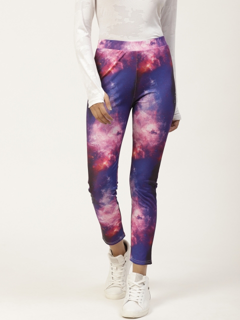 

ANTS Women Blue & Pink Printed Cropped Yoga Tights