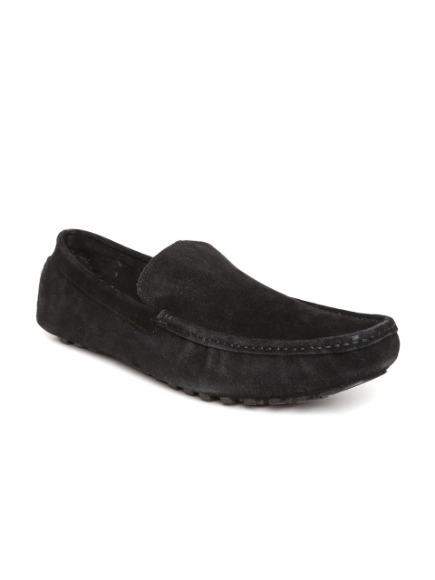

San Frissco Men Black Suede Loafers