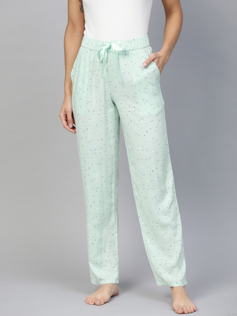 

Marks & Spencer Women Blue & Grey Geometric Printed Lounge Pants