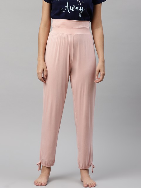 

Marks & Spencer Women Pink Solid High-Rise Lounge Joggers