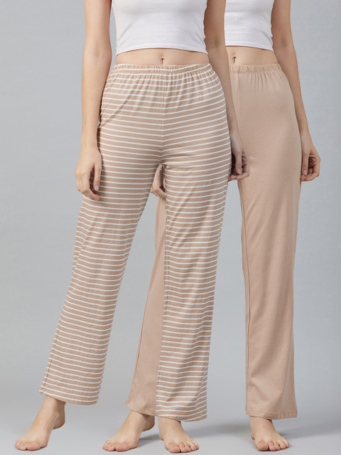 

Marks & Spencer Women Pack of 2 Lounge Pants, Beige
