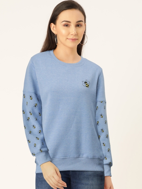 

Sweet Dreams Women Blue Solid Sweatshirt