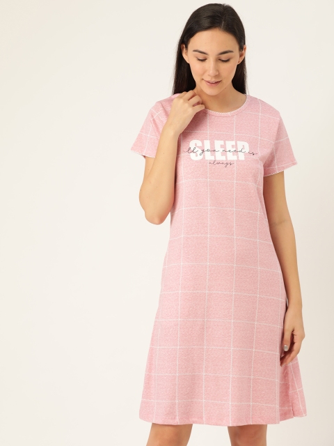 

Sweet Dreams Pink & White Checked Nightdress