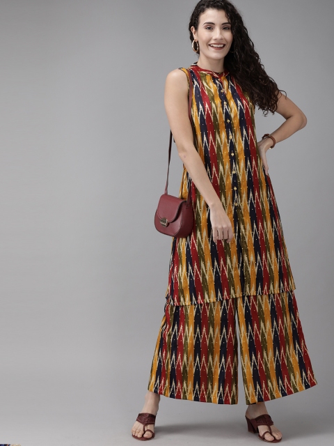 

Anouk Women Multicoloured Printed Kurta with Palazzos, Multi