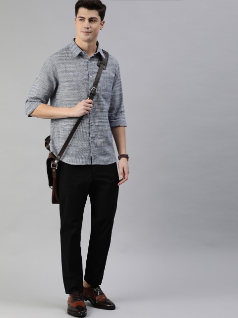 

Anouk Men Grey Regular Fit Solid Casual Shirt