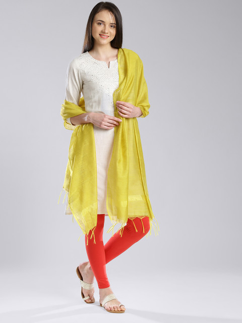 

W Yellow Dupatta