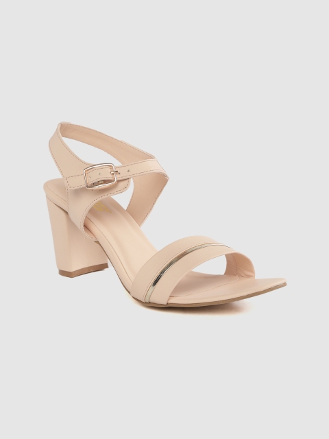 

Roadster Women Peach-Coloured Solid Block Heels