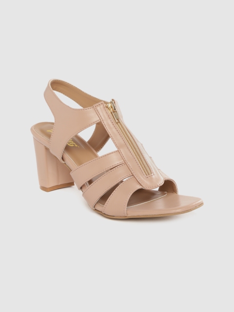 

Roadster Women Peach-Coloured Solid Block Heels