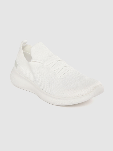 

French Connection Men White Woven Design Walking Shoes
