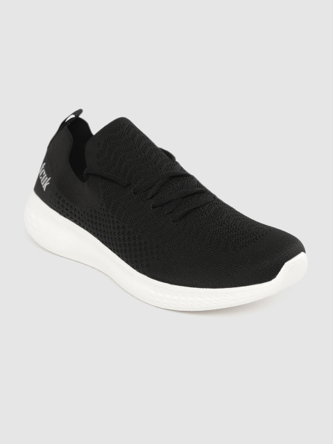 

French Connection Men Black Woven Design Walking Shoes
