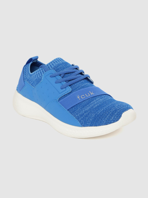 

French Connection Men Blue Woven Design Walking Shoes
