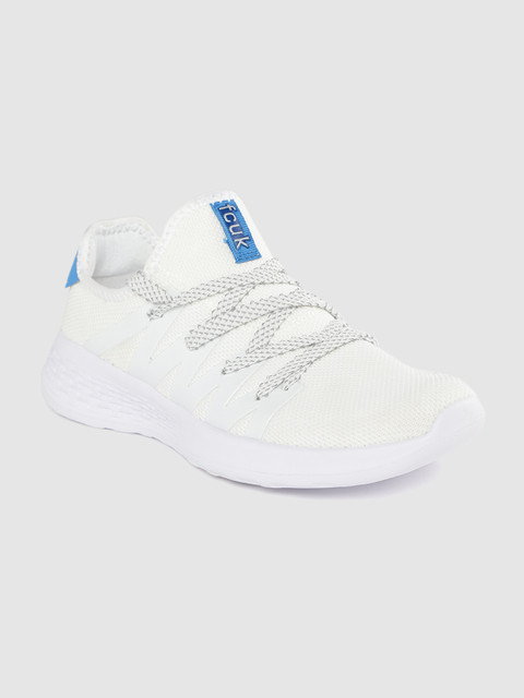 

French Connection Men White Woven Design Training Shoes