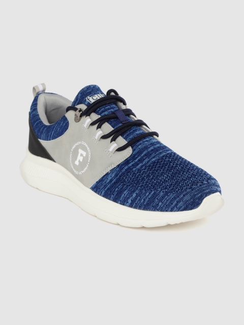 

French Connection Men Navy Blue & Grey Walking Shoes
