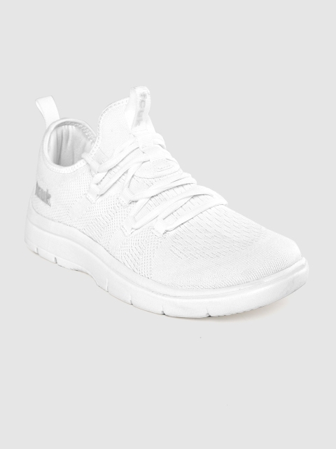 

French Connection Men White Woven Design Walking Shoes