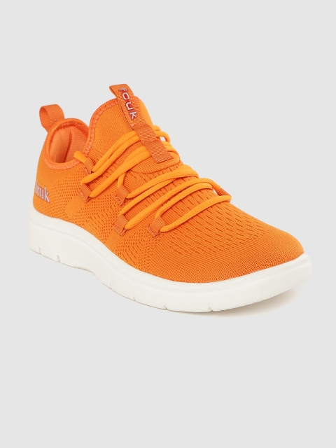 

French Connection Men Orange Woven Design Walking Shoes