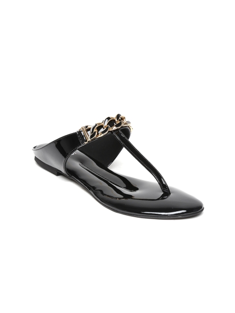 

Inc.5 Women Black Embellished Glossy Flats