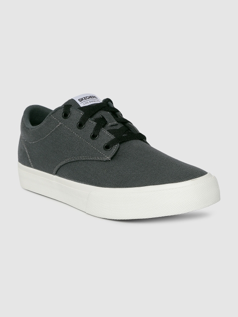 

Skechers Men Charcoal-Grey GLENDORA Sneakers