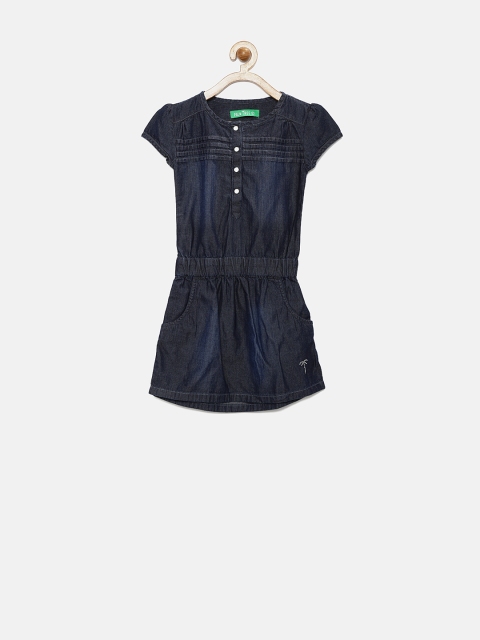 

Palm Tree by Gini & Jony Girls Blue Denim Drop-Waist Dress