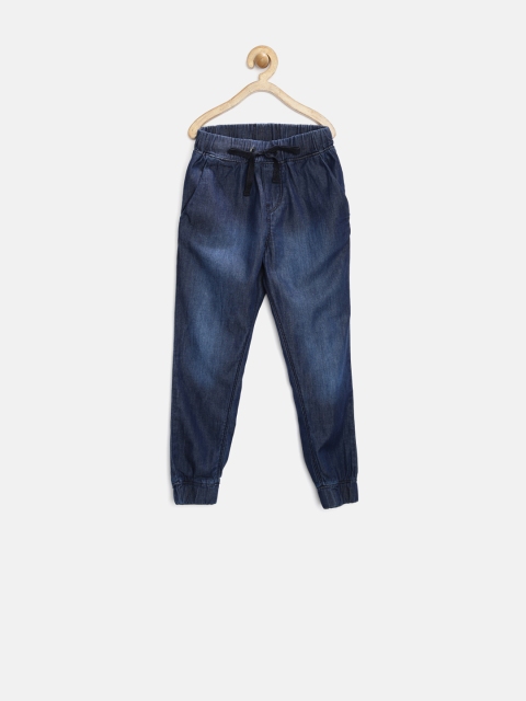 

Gini & Jony Girls Blue Washed Cuffed Denim Jeggings