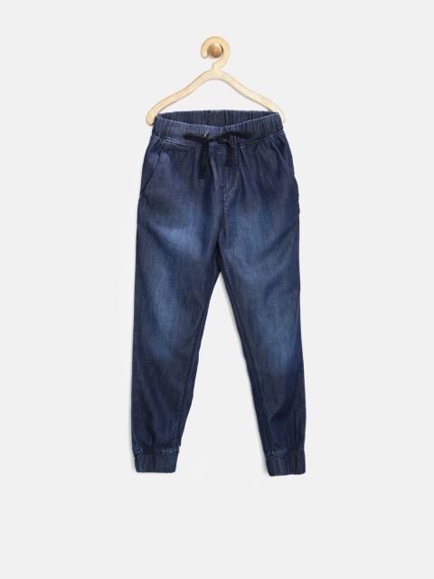 

Gini & Jony Girls Blue Washed Cuffed Denim Jeggings