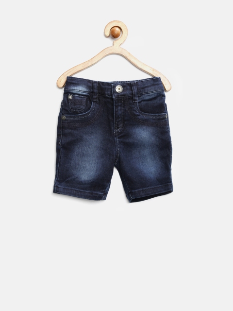 

GJ Unltd Jeans by Gini & Jony Boys Blue Washed Denim Shorts
