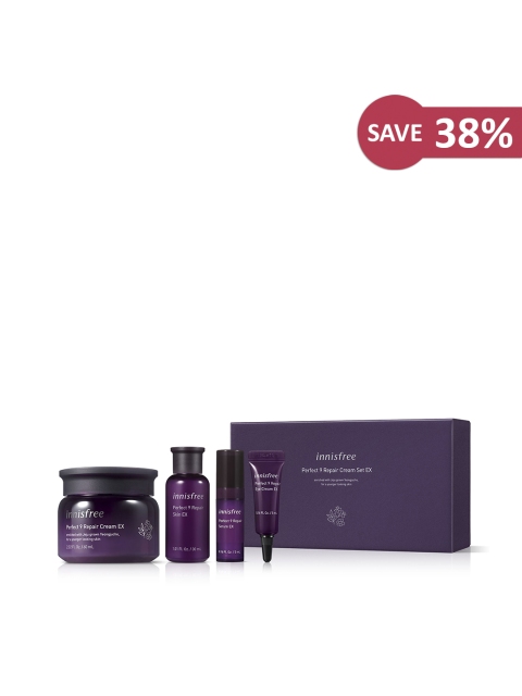 

Innisfree Unisex Perfect 9 Repair Cream Set, Purple