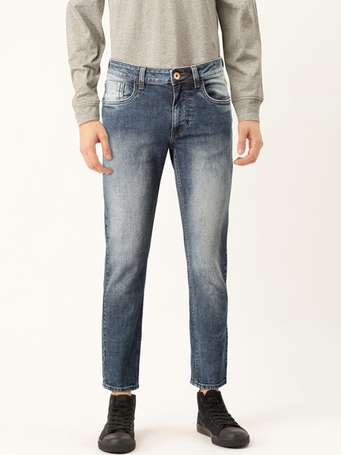 

Flying Machine Men Blue Tapered Fit Mid-Rise Clean Look Stretchable Jeans