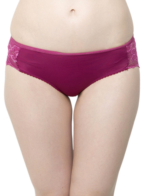

Clovia Women Purple Lace Briefs PN0366P15XL