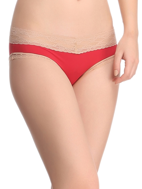 

Clovia Women Red Lace Hipster Briefs PN0528P09XL