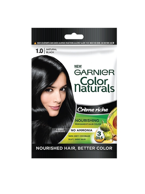 

Garnier Color Naturals Creme Riche Hair Colour Sachet Natural Black - 1.0 60 g