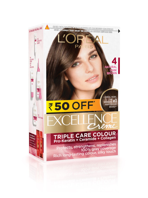 

L'Oreal Paris Excellence Creme Hair Color - Natural Brown 72ml+100g