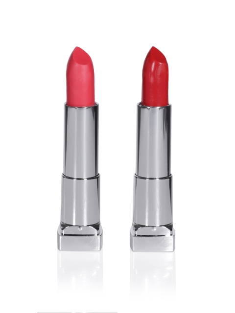 

Maybelline New York Set of 2 Creamy Matte Lipsticks - Bold Crimson & Pink My Red