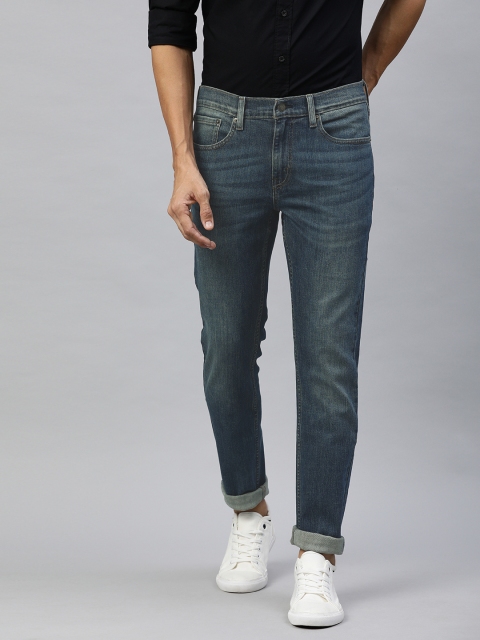 

Denizen From Levis Men Blue Skinny Fit Mid-Rise Clean Look Stretchable Jeans
