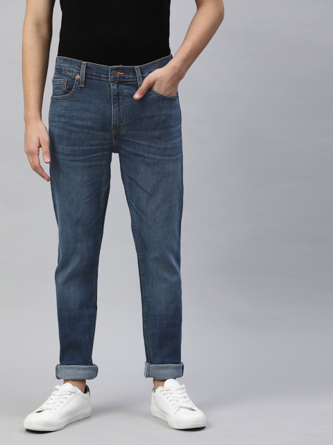 

Denizen From Levis Men Blue Skinny Fit Mid-Rise Clean Look Stretchable Jeans