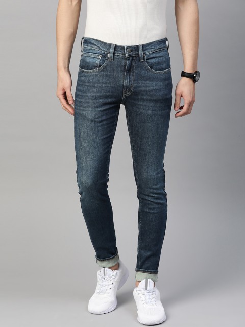 

Denizen From Levis Men Blue Super Skinny Fit Mid-Rise Clean Look Stretchable Jeans