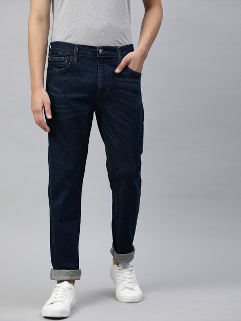 

Denizen From Levis Men Blue Slim Tapered Fit Low-Rise Clean Look Stretchable Jeans