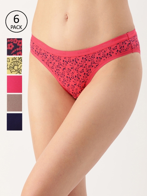 

Amante Women Pack of 6 Briefs, Navy blue