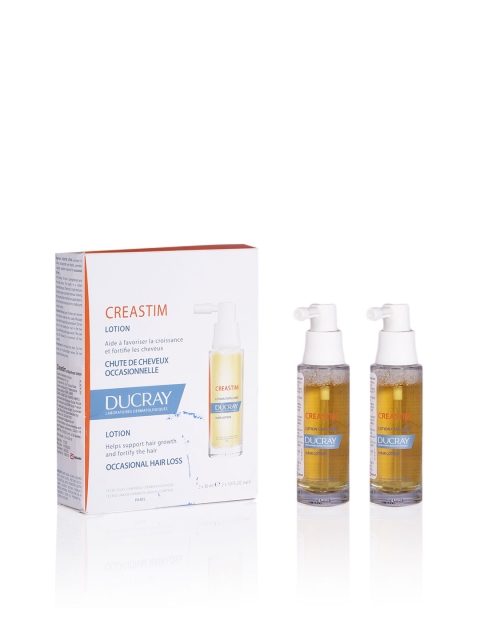 

DUCRAY Unisex Pack of 2 Creastim Anti-Hair Loss Lotion, White
