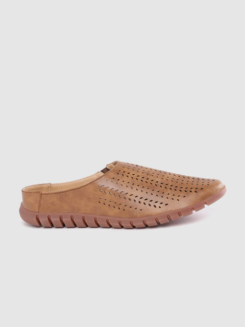 

Roadster Men Brown Laser Cut Clogs